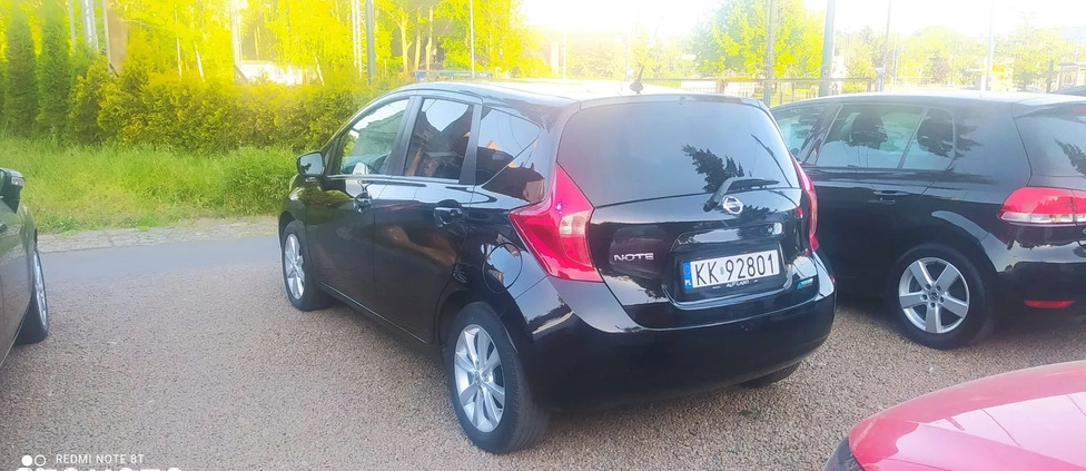 Nissan Note cena 33900 przebieg: 114000, rok produkcji 2014 z Kraków małe 781